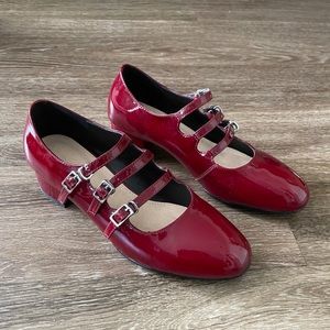 Red Mary-Jane Heels - Carel Paris Look Alike